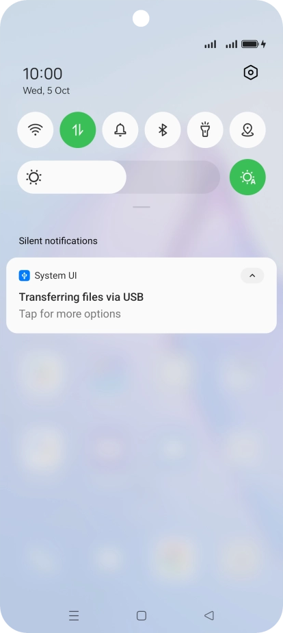 Press Tap for more options.