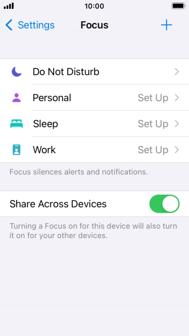 Press Do Not Disturb.