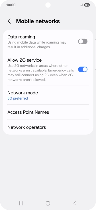 Press Access Point Names.