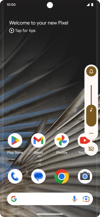 Press the sound mode icon.