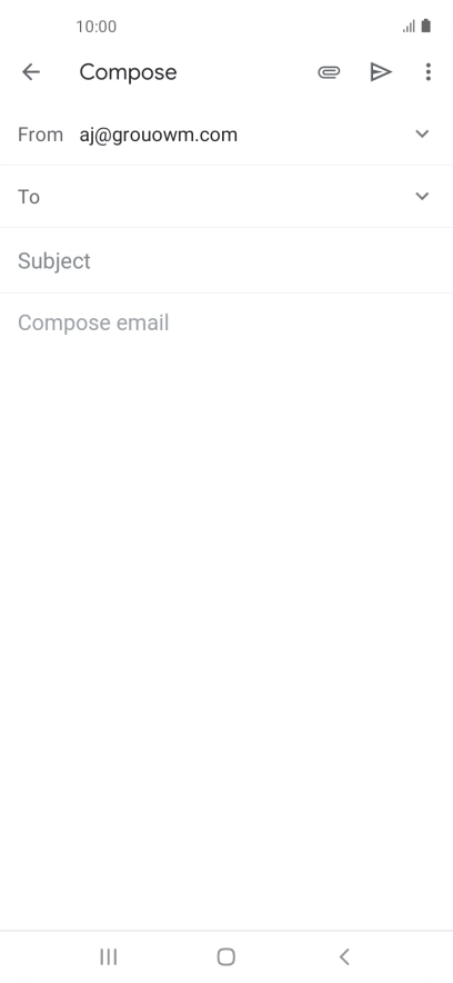 Press To and key in the first letters of the recipient's name.