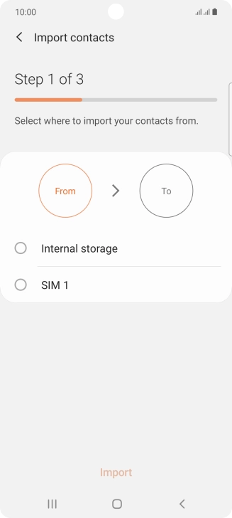 Press the required SIM.