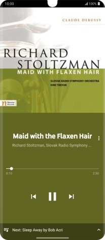 Press arrow right to go to the next audio file.