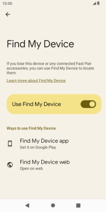 Press the Home key to return to the home screen.