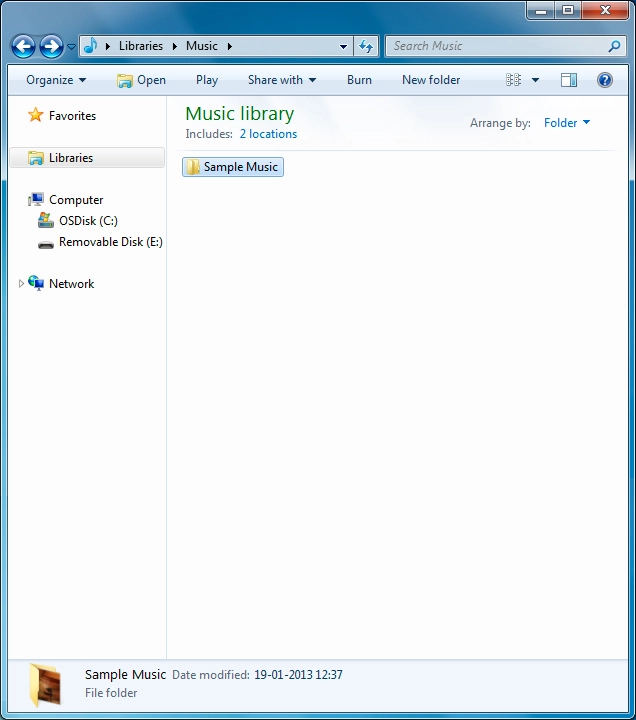 Go to the required folder in your computer's or your phone's file system.