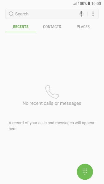 Press the menu icon.