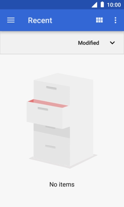 Slide your finger right starting from the left side of the screen.