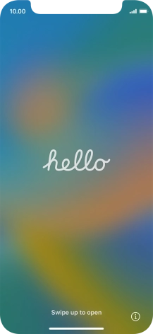 Slide your finger upwards starting from the bottom of the screen.