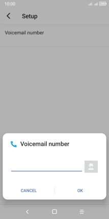 Key in +61414121121 and press OK.