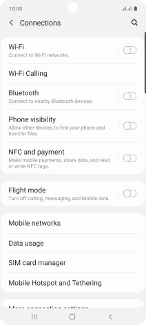 Press Mobile networks.
