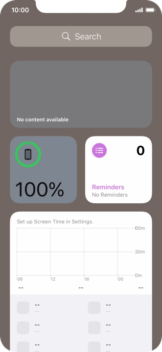 Slide your finger upwards on the screen.