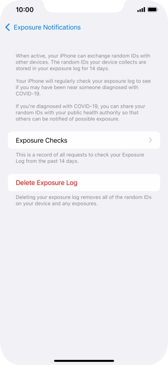 Press Delete Exposure Log.