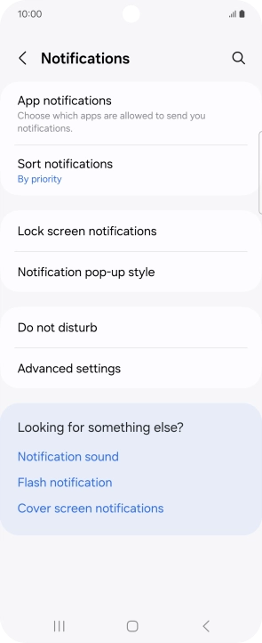 Press App notifications.