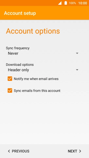 Press the drop down list below 