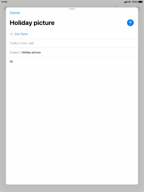 Press and hold the text input field until a pop-up menu is displayed.