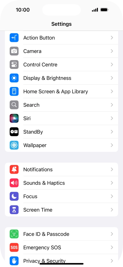 Press Display & Brightness.