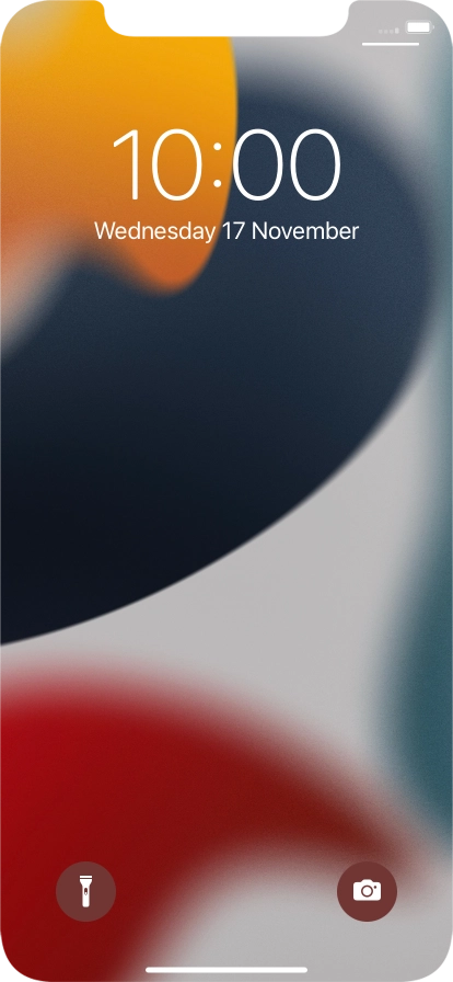 Slide your finger upwards starting from the bottom of the screen.