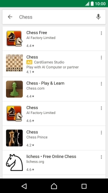 Press the required app.