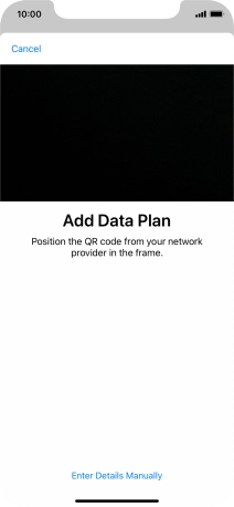 Place the QR code you've received inside the phone camera frame to scan the code.