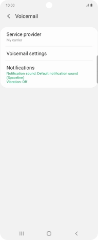 Press Voicemail settings.