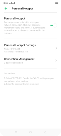 Press the Home key to return to the home screen.