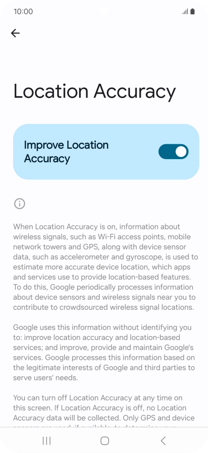 If you press the indicator next to 
