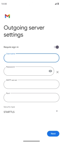 Press the field below 