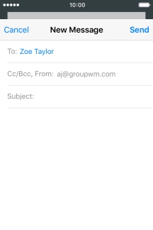 Press Subject and key in the required subject.