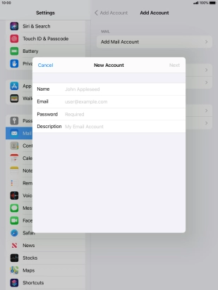 Press Name and key in the required sender name.