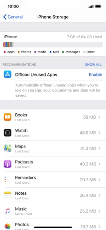 Press the required app.