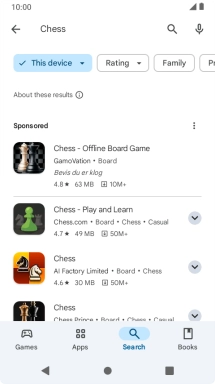 Press the required app.