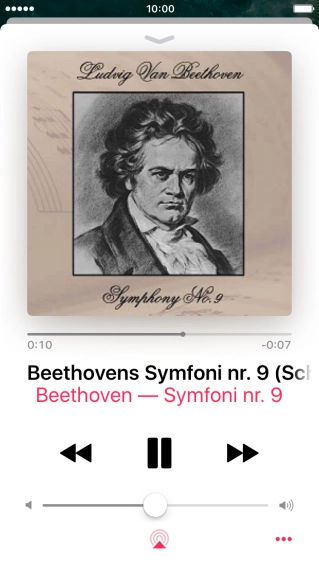 Press arrow right to go to the next audio file.