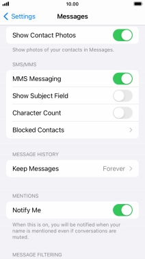 Press the Home key to return to the home screen.