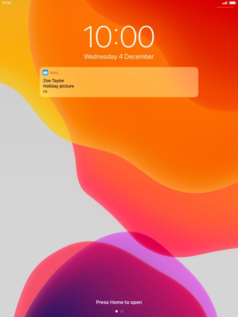 Press the required notification and follow the instructions on the screen to use the selected function.