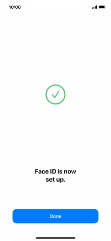 Press Done. If you haven't previously selected a phone lock code, key in a code of your own choice twice.
