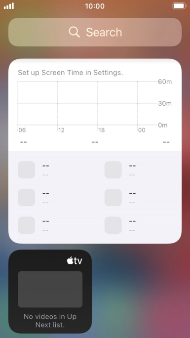 Press and hold the required Widget Stack.