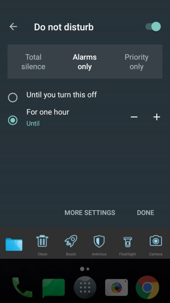 If you turn on the function, press DONE.