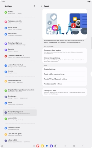 Press Reset mobile network settings.