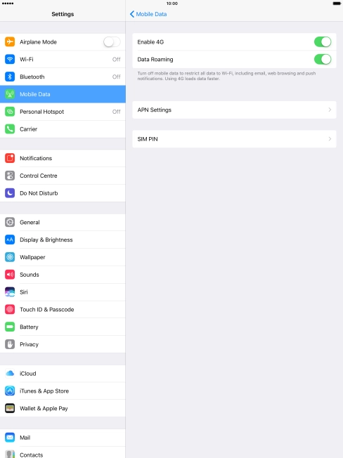 Press the Home key to return to the home screen.