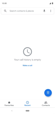 Press the menu icon.