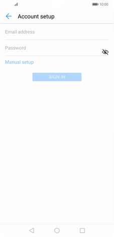 Press Email address and key in your email address.