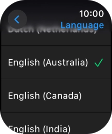 Press the required language.