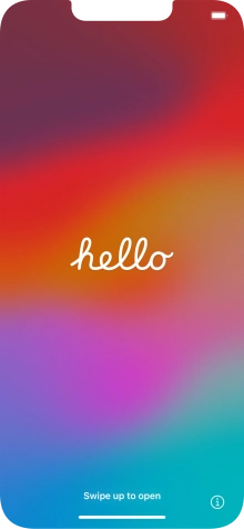 Slide your finger upwards starting from the bottom of the screen.