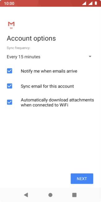 Press the drop down list below 