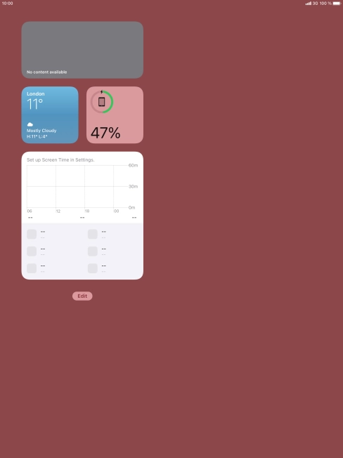 Press the required widget and drag it on top of another widget.