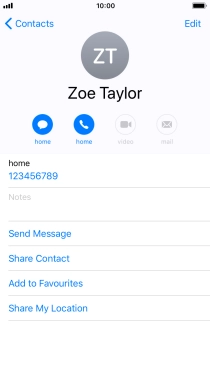 Press the Home key to return to the home screen.