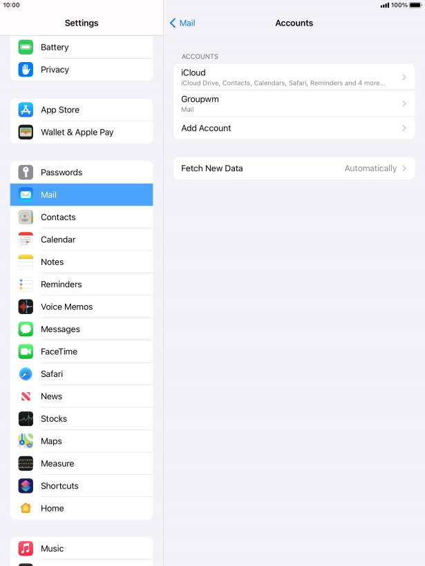 Press Fetch New Data.