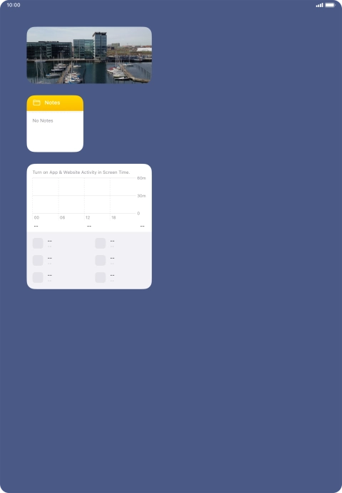 Press and hold the required Widget Stack.