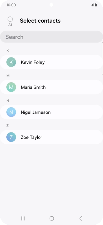 Press the field above 