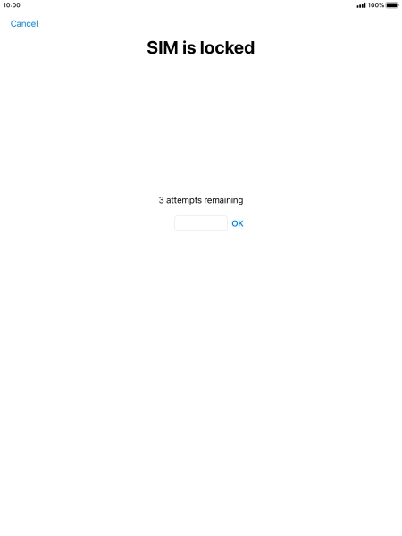 If your SIM is locked, key in your PIN and press OK.